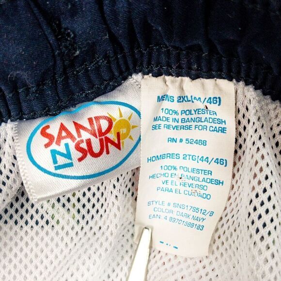 Sand N Sun Hawaiian Swim Trunks Sz 44/46 - Picture 3 of 9